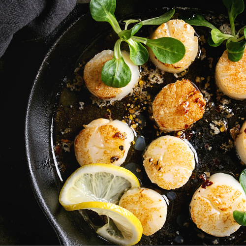 Scallops with Apple Pan Sauce